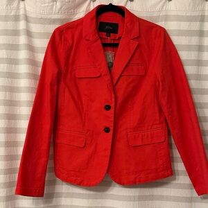 NWT J. Crew Women's Bright Red Blazer sz 10